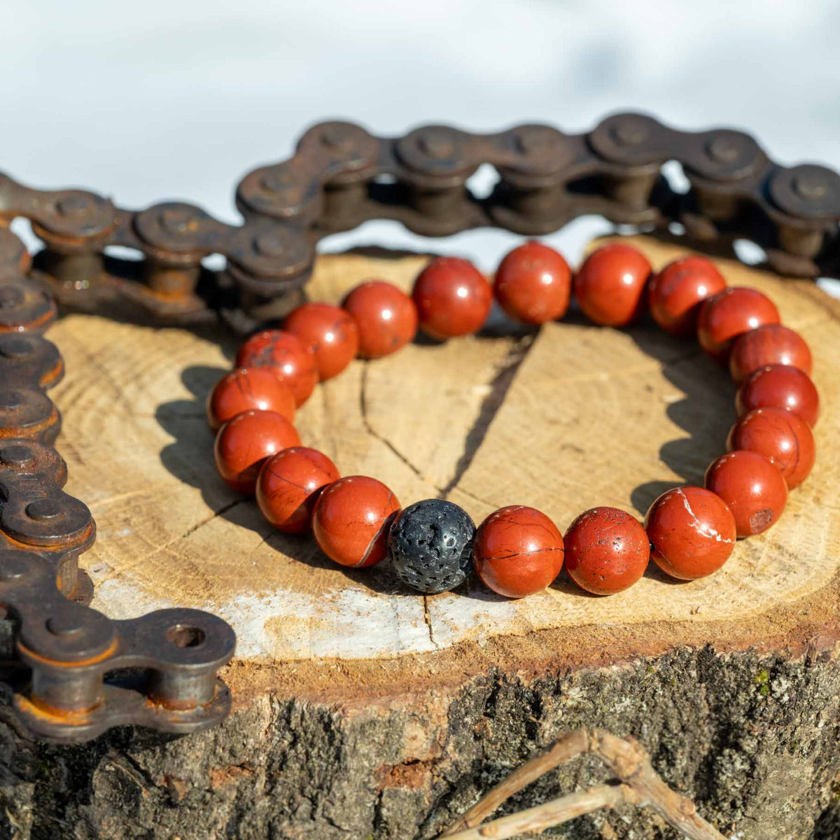 Armband, Heilsteine, Perlen, roter Jaspis, alternative Methoden, Steinschmuck
