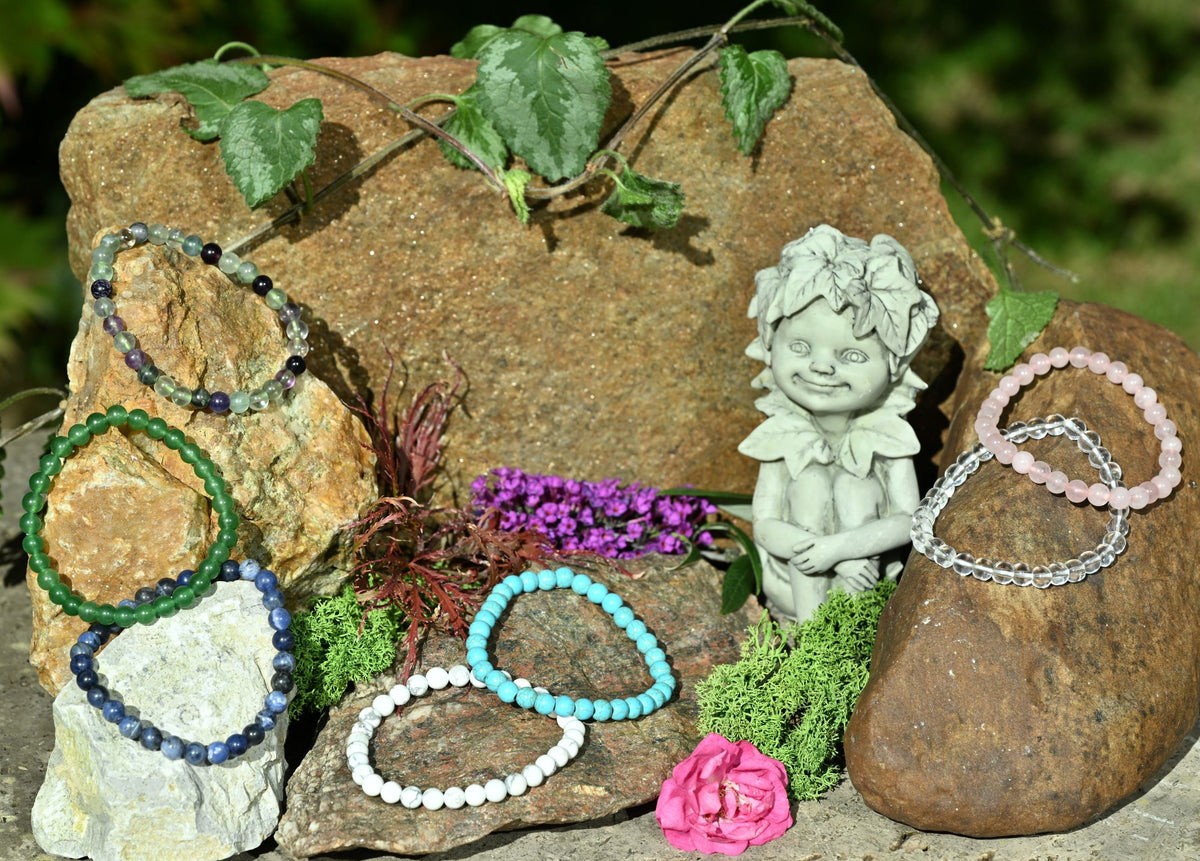Armband, Heilsteine, Perlen, verschiedene Steine, alternative Methoden, Steinschmuck