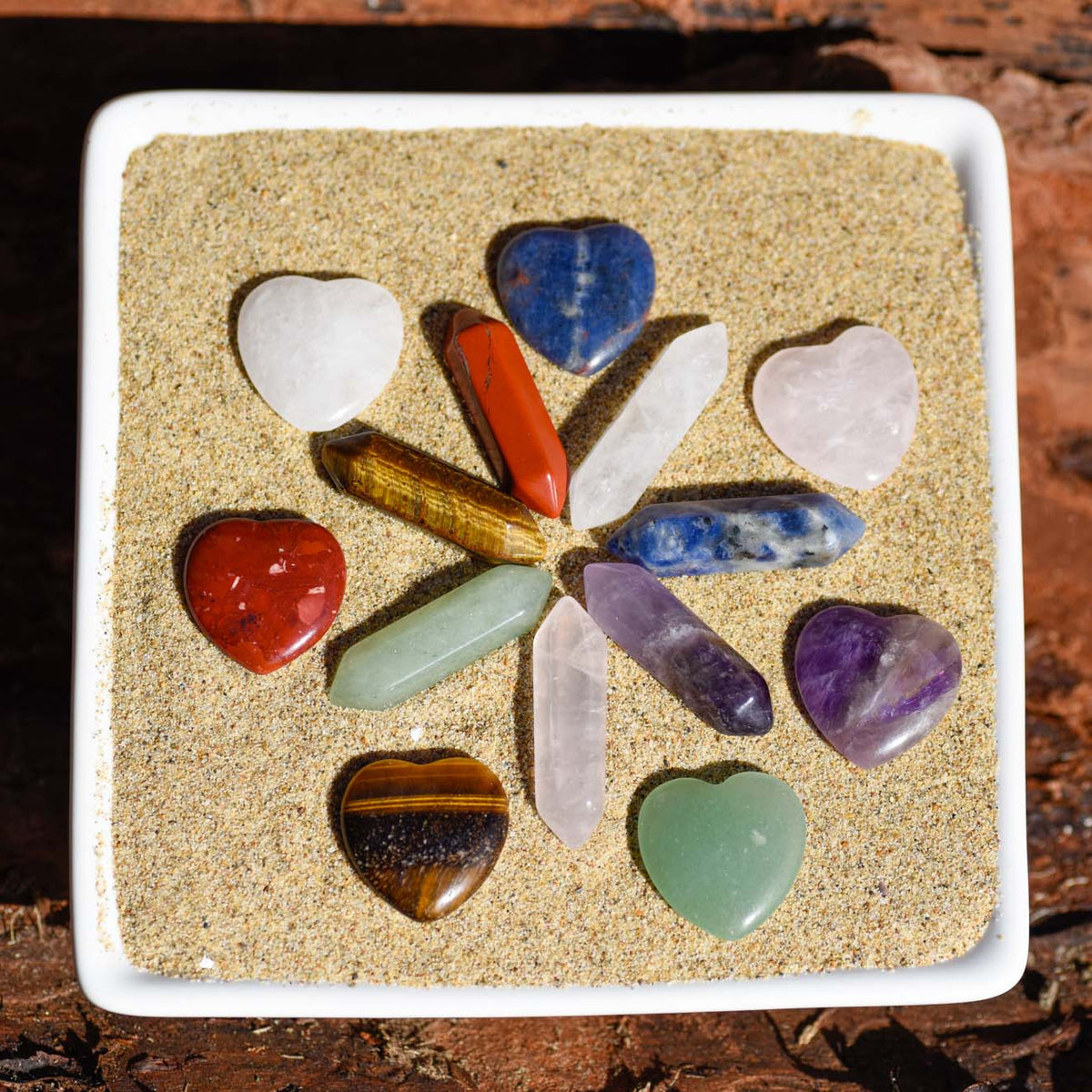 Heilsteine, Chakra Steine, Herzen und Spitzen, alternative Methoden, Energiearbeit, Blockaden, Lebensenergie