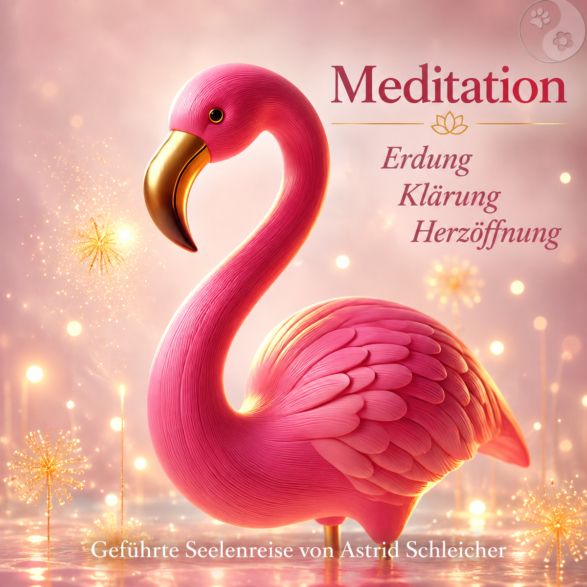 Meditation Krafttier Flamingo