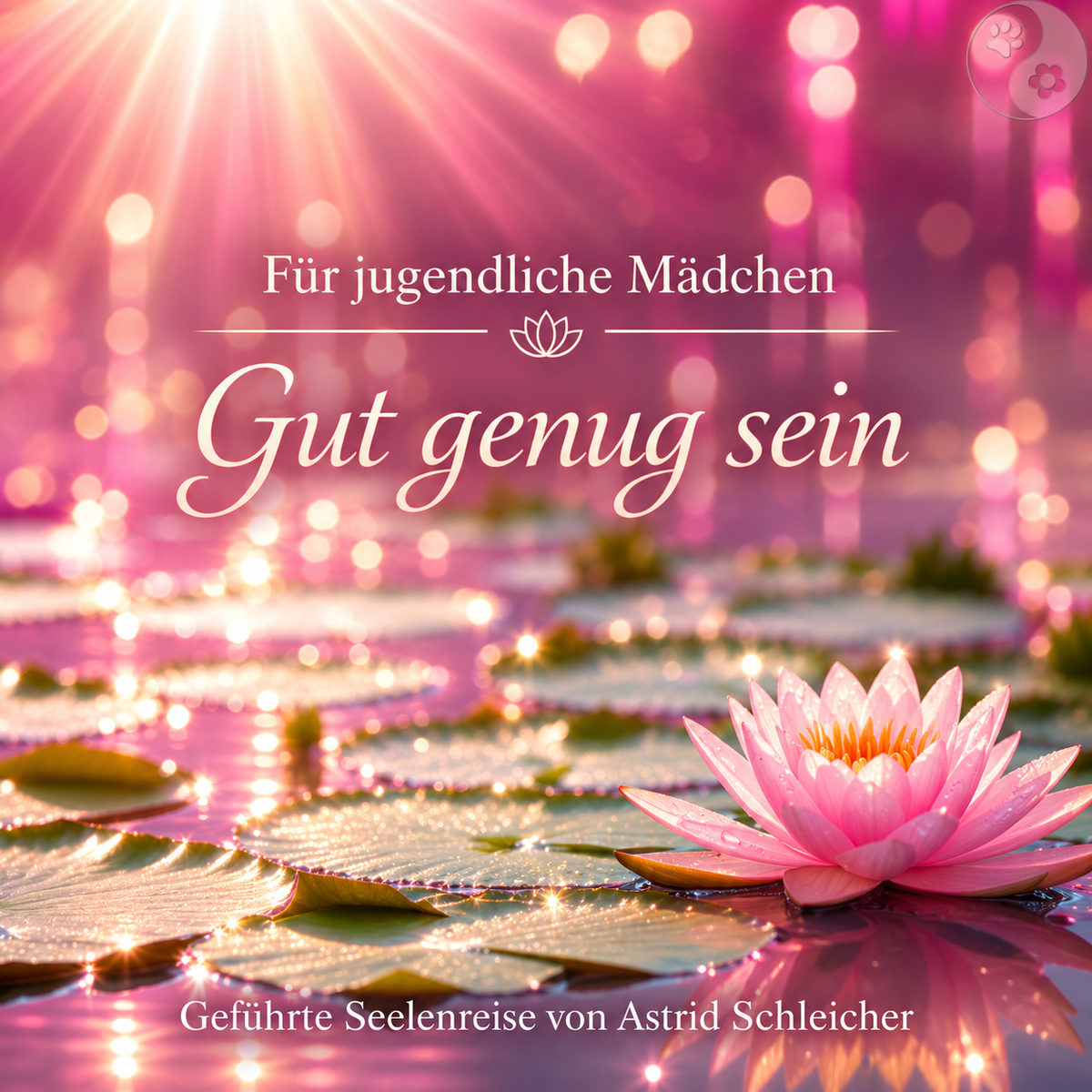 Lotusblüte rosa Gut genug sein - Meditatioin fuer jugendliche Maedchen