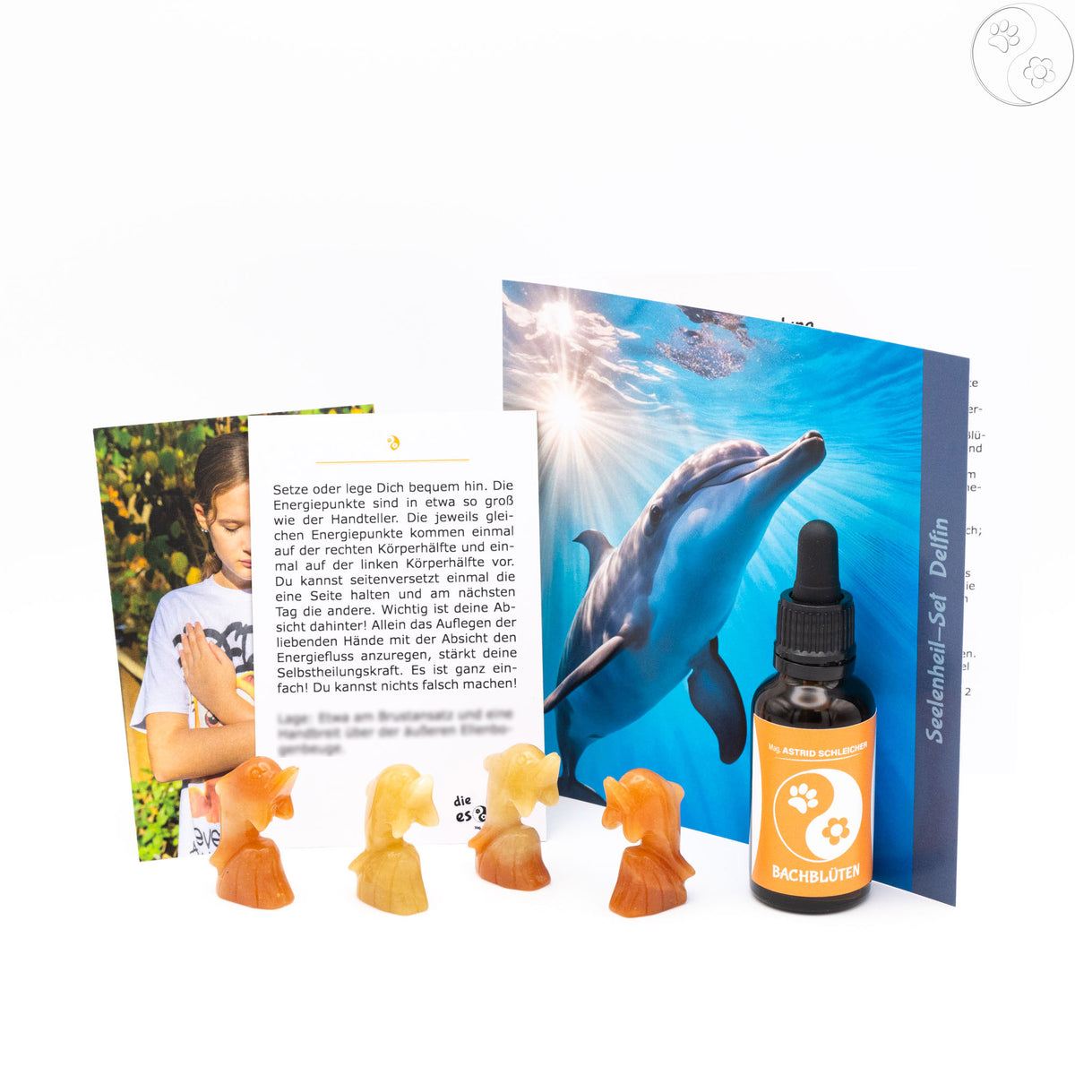 Bestandteile Seelenheil-Set Delfin für Lebensfreude
