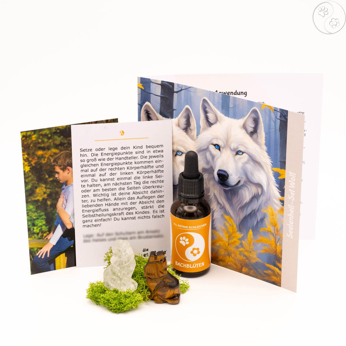 Bestandteile Seelenheil-Set Wolf dominante Kinder